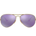 Ray-Ban Aviator Flash Lenses Purple Mirror Mirrored Aviator/Pilot Men's Sunglasses RB3025 167/1M 58
