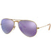 Ray-Ban Ray-Ban Aviator Flash Lenses Purple Mirror Mirrored Aviator/Pilot Men's Sunglasses RB3025 167/1M 58