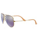 Ray-Ban Ray-Ban Aviator Flash Lenses Purple Mirror Mirrored Aviator/Pilot Men's Sunglasses RB3025 167/1M 58