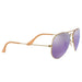 Ray-Ban Ray-Ban Aviator Flash Lenses Purple Mirror Mirrored Aviator/Pilot Men's Sunglasses RB3025 167/1M 58