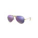 Ray-Ban Ray-Ban Aviator Flash Lenses Lilac Mirrored Pilot Unisex Sunglasses RB3025 167/4K 55