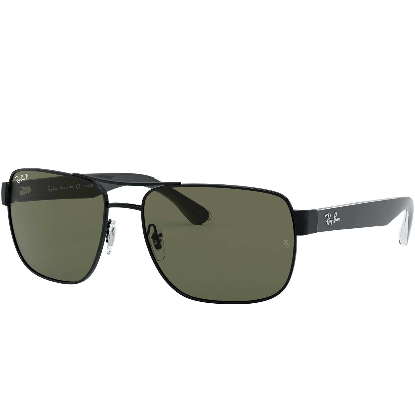 Ray-Ban Ray-Ban Rb3530 Polarized Green Classic G-15 Polarized Square Men's Sunglasses RB3530 002/9A 58