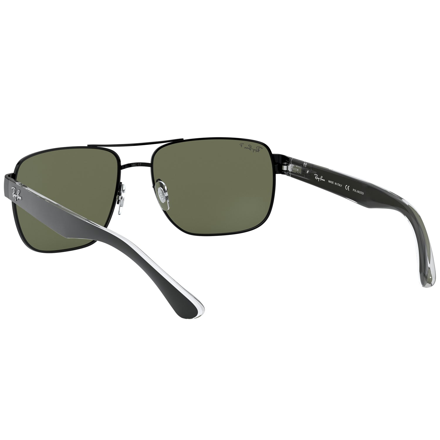 Ray-Ban Ray-Ban Rb3530 Polarized Green Classic G-15 Polarized Square Men's Sunglasses RB3530 002/9A 58