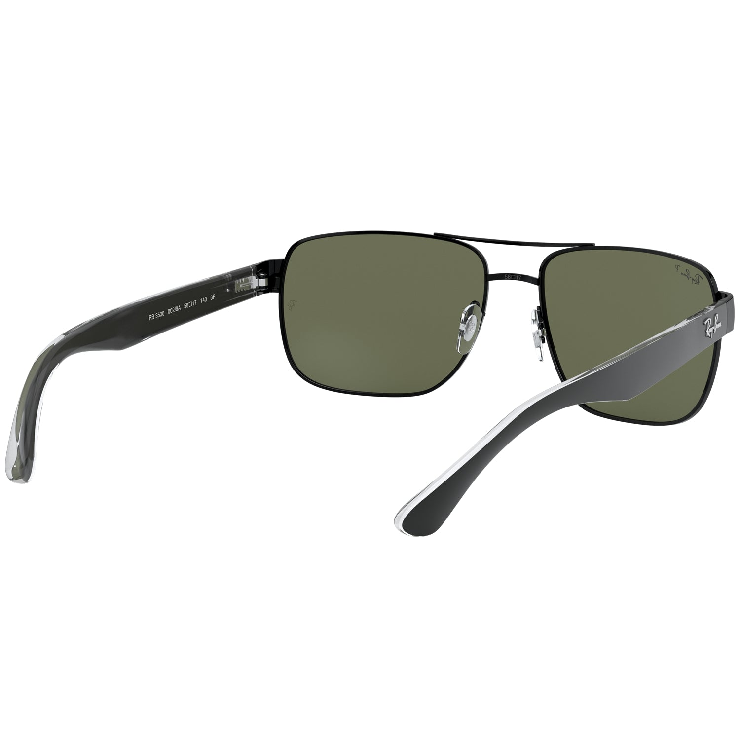 Ray-Ban Ray-Ban Rb3530 Polarized Green Classic G-15 Polarized Square Men's Sunglasses RB3530 002/9A 58