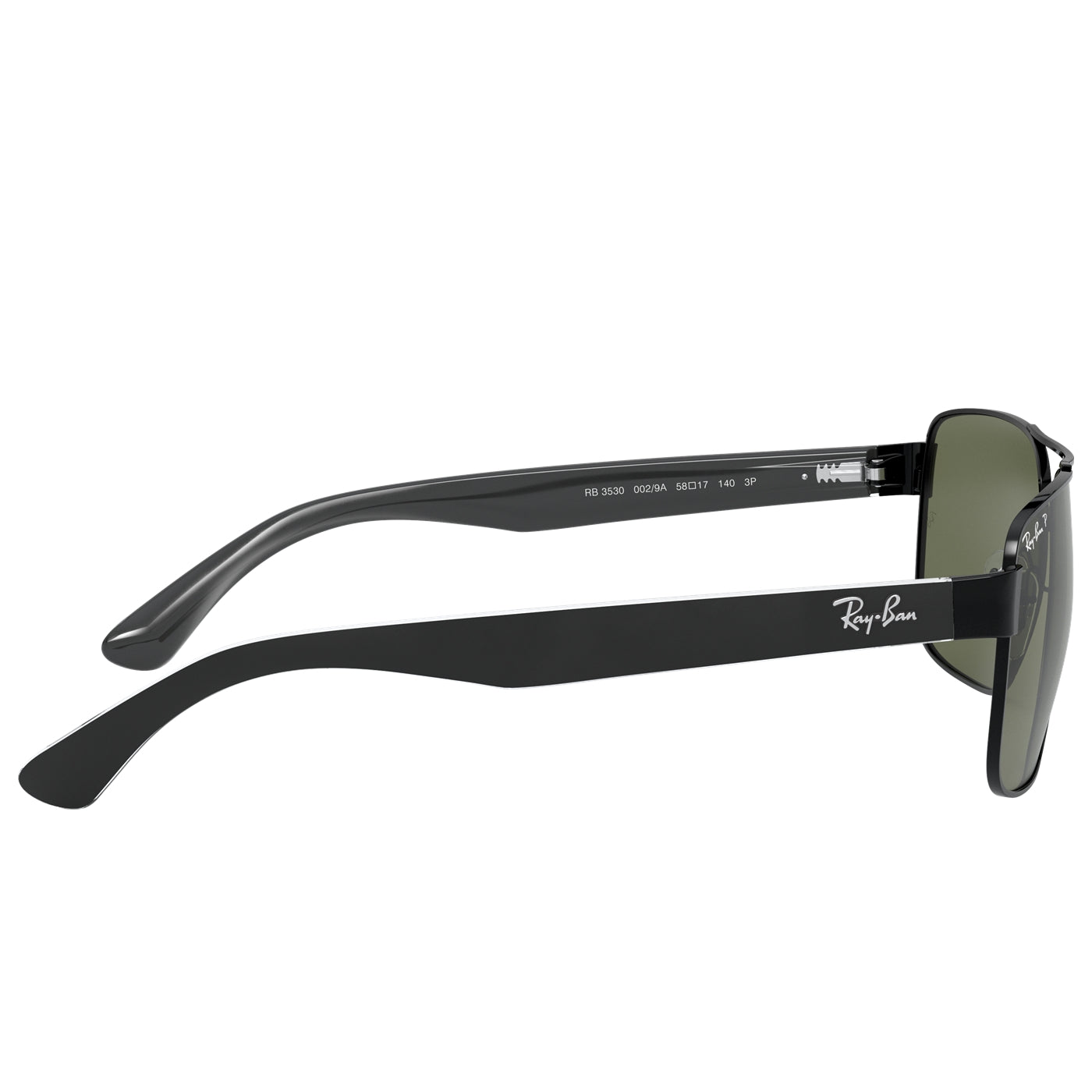 Ray-Ban Ray-Ban Rb3530 Polarized Green Classic G-15 Polarized Square Men's Sunglasses RB3530 002/9A 58