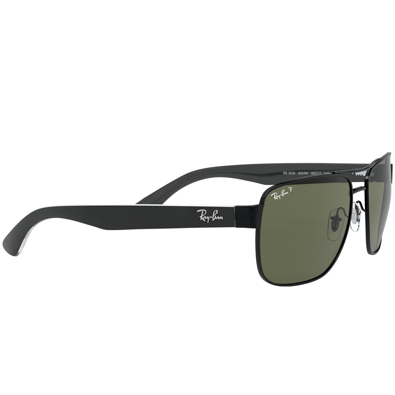 Ray-Ban Ray-Ban Rb3530 Polarized Green Classic G-15 Polarized Square Men's Sunglasses RB3530 002/9A 58