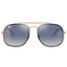 Ray-Ban Blaze General Blue Gradient Mirror Square Unisex Sunglasses RB3583N 001/X0 58