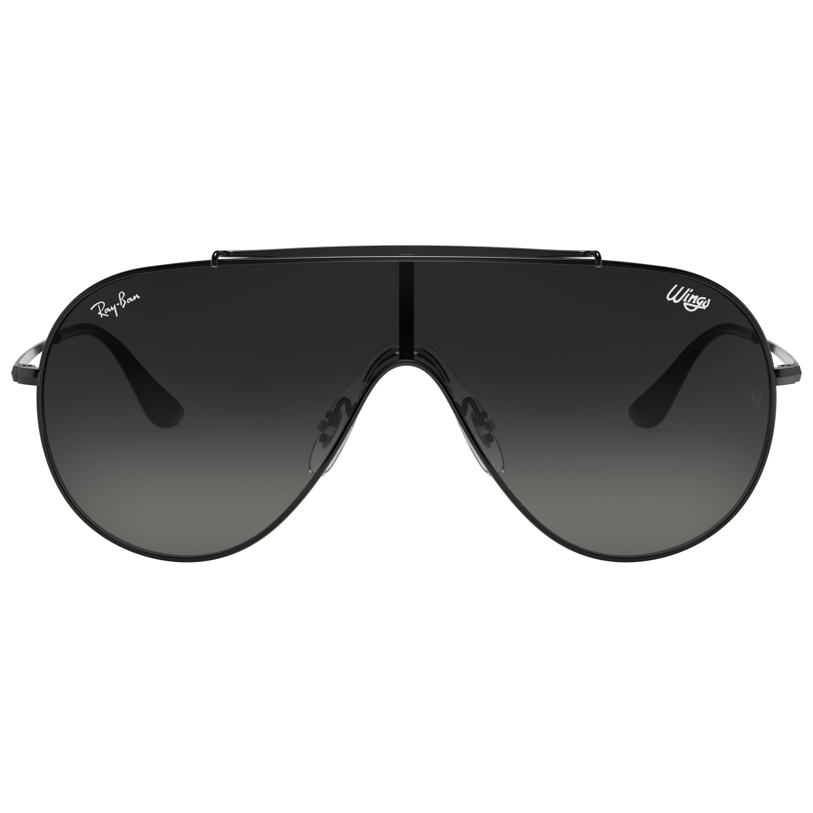 Ray-Ban Wings Grey Gradient Pilot Unisex Sunglasses RB3597 002/11 33