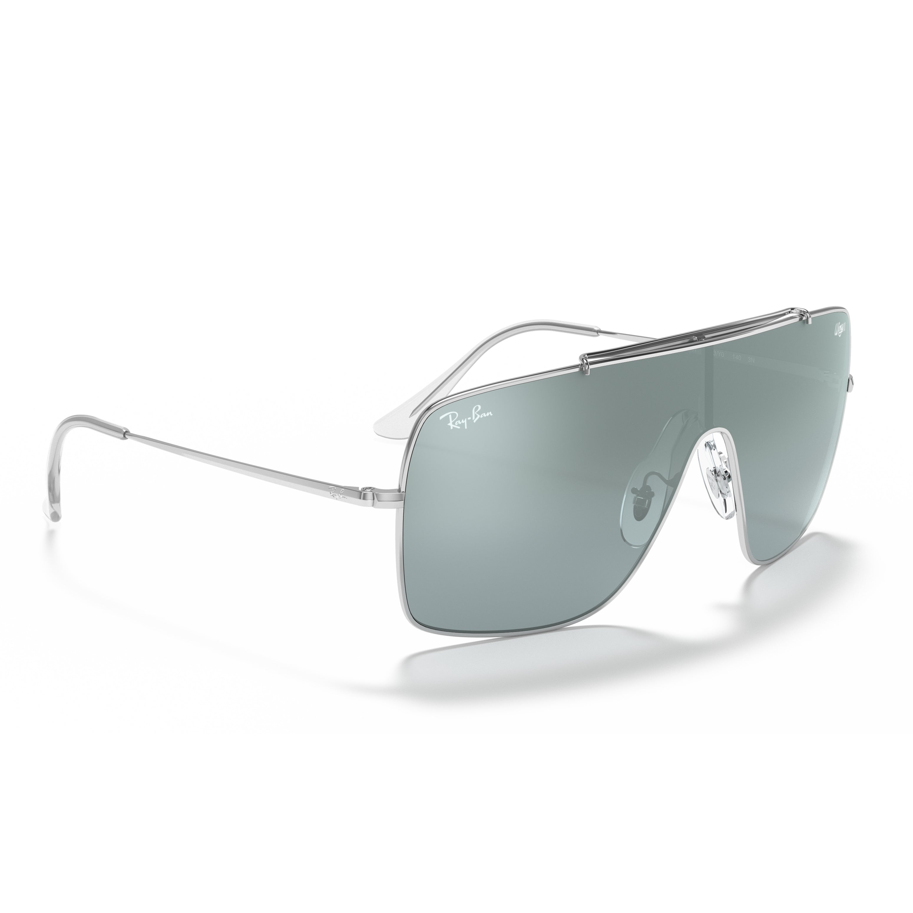 Ray-Ban Ray-Ban Wings II Light Blue/Silver Gradient Mirror Square Unisex Sunglasses RB3697 003/Y0 35