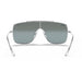 Ray-Ban Ray-Ban Wings II Light Blue/Silver Gradient Mirror Square Unisex Sunglasses RB3697 003/Y0 35
