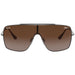 Ray-Ban Wings II Brown Gradient Square Unisex Sunglasses RB3697 004/13 35