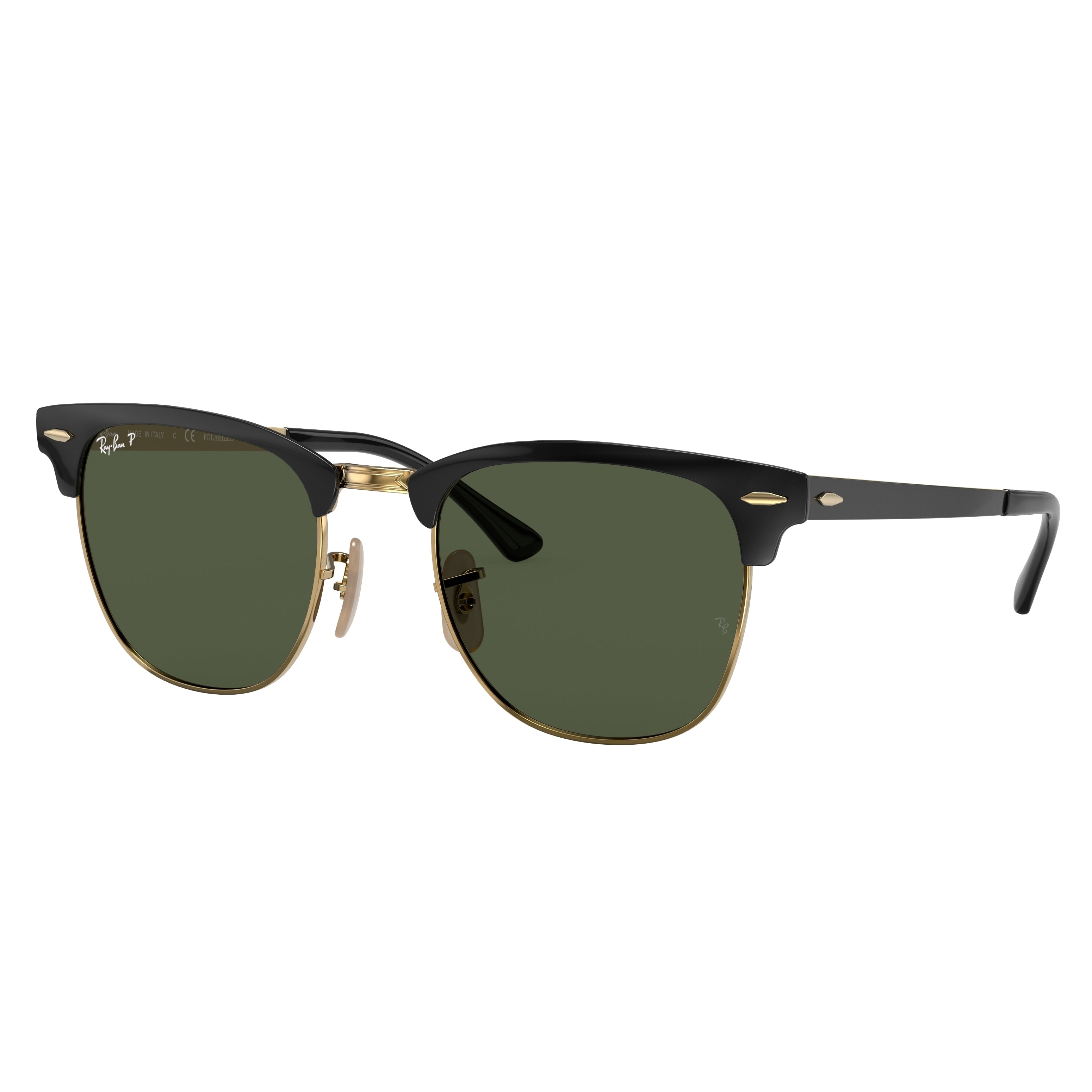 Ray-Ban Ray-Ban Clubmaster Metal Green Classic G-15 Square Unisex Sunglasses RB3716 187/58 51