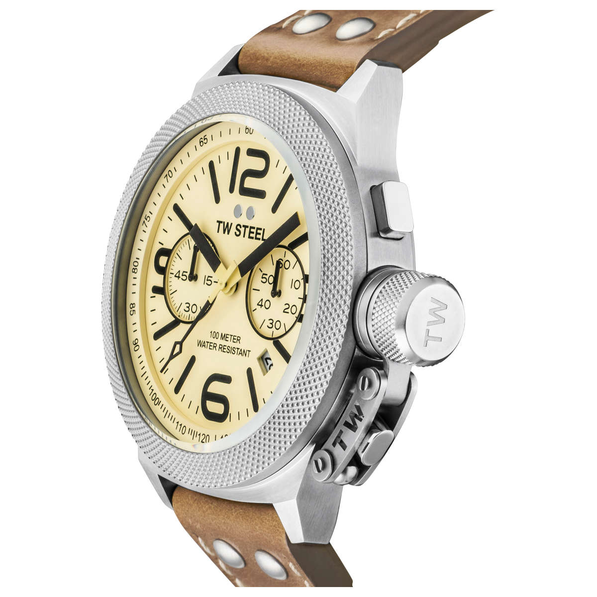 TW Steel TW Steel Canteen Chronograph Cream Dial Men's Watch TWS-CS13