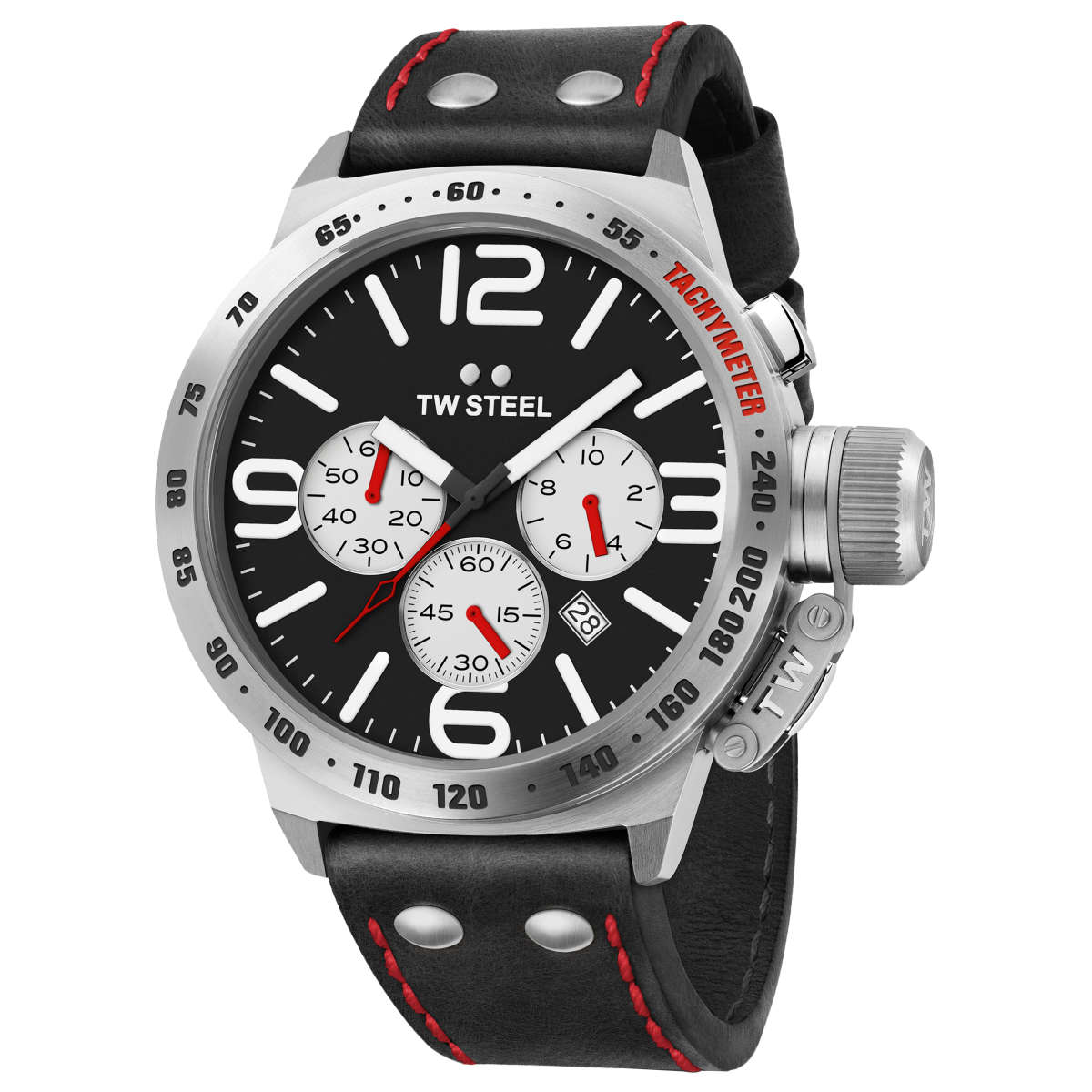 TW Steel Canteen Chronograph Black Dial Men's Watch TWS-CS7