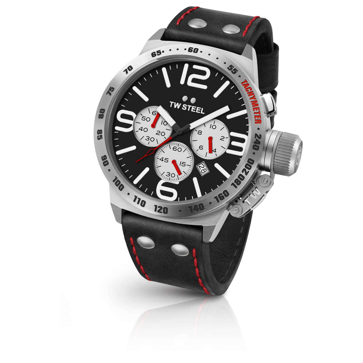 TW Steel TW Steel Canteen Chronograph Black Dial Men's Watch TWS-CS7