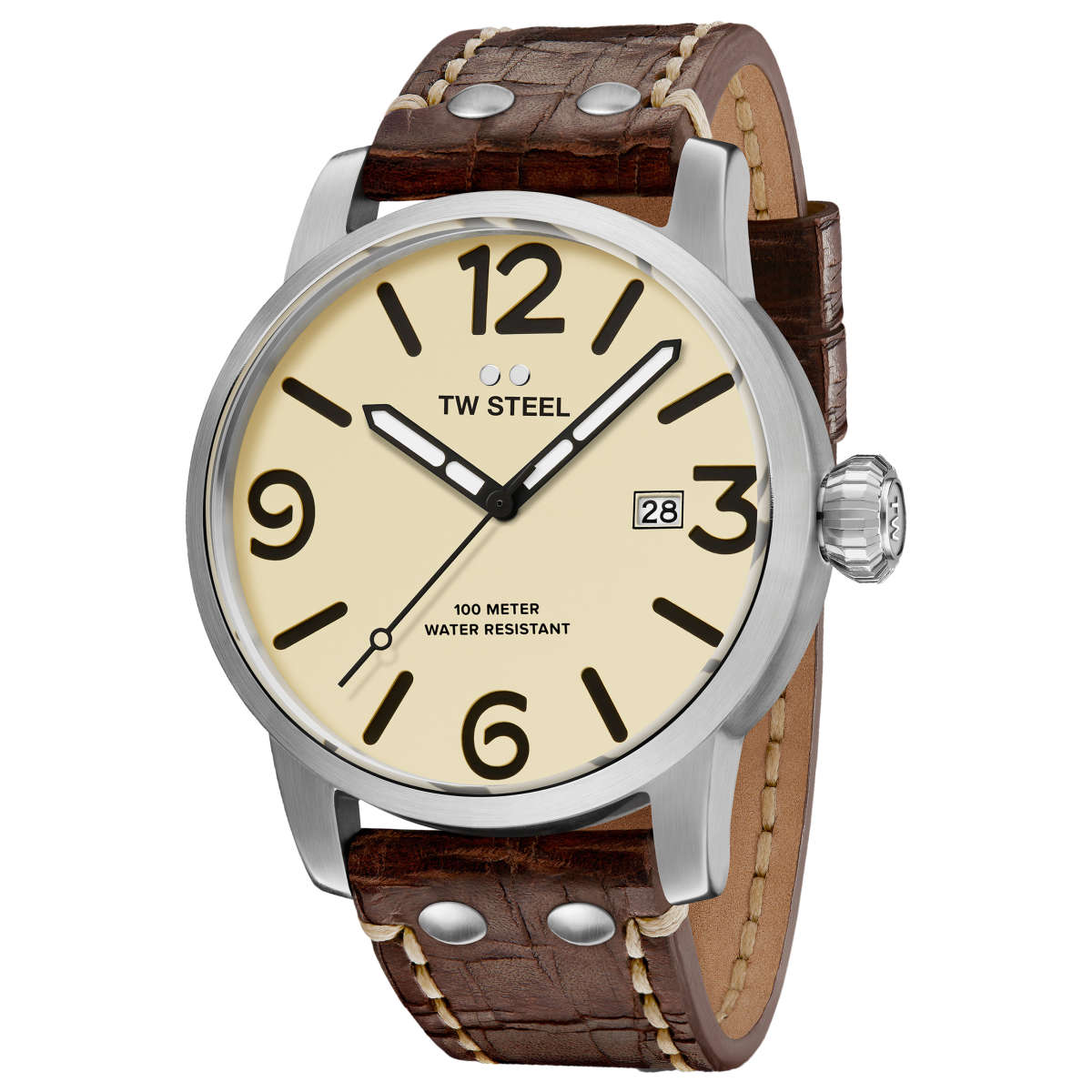 TW Steel Maverick Quartz Cream Dial Men's Watch TWS-MS22