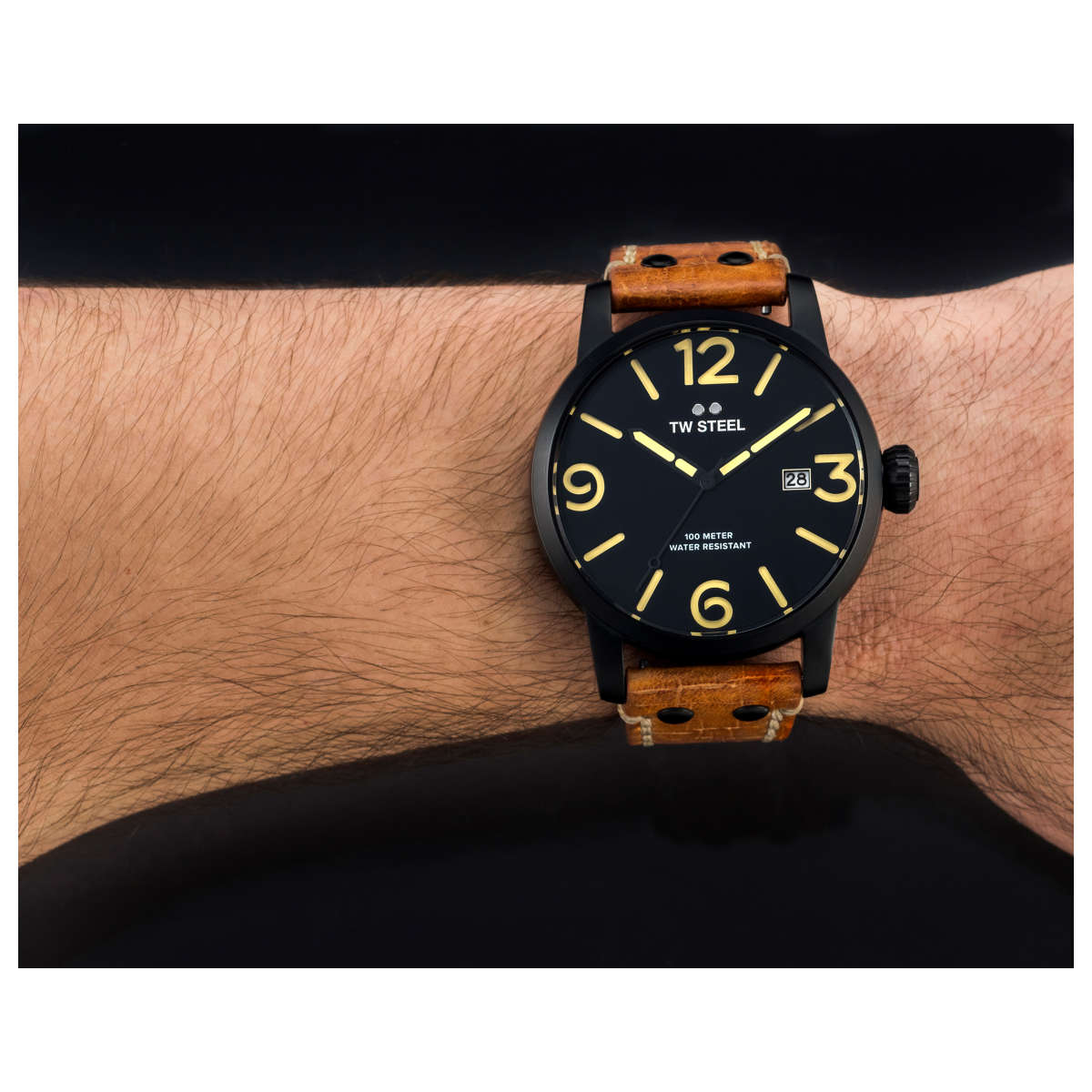 TW Steel TW Steel Maverick Quartz Black Dial Men's Watch TWS-MS32