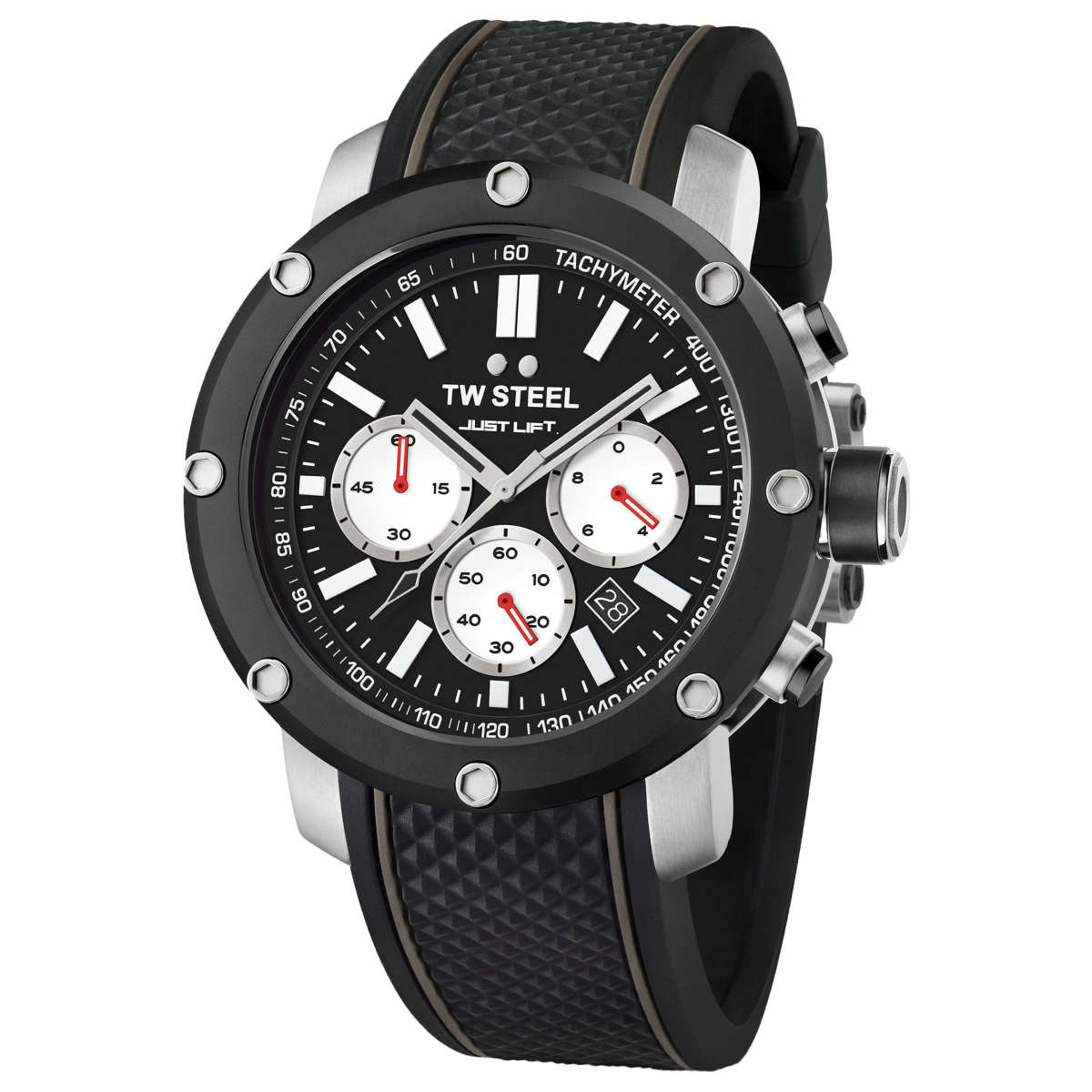 TW Steel Grandeur Tech Quartz Black Dial Men's Watch TWS-TS11