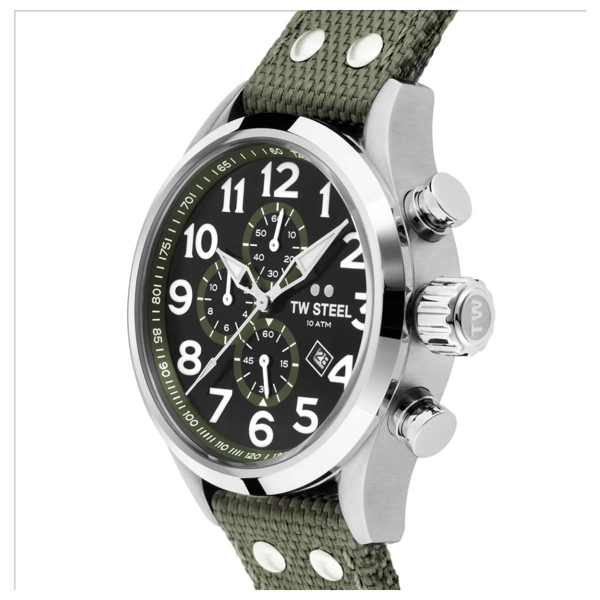 TW Steel TW Steel Volante Quartz Black and Green Dial Men's Watch TWS-VS23