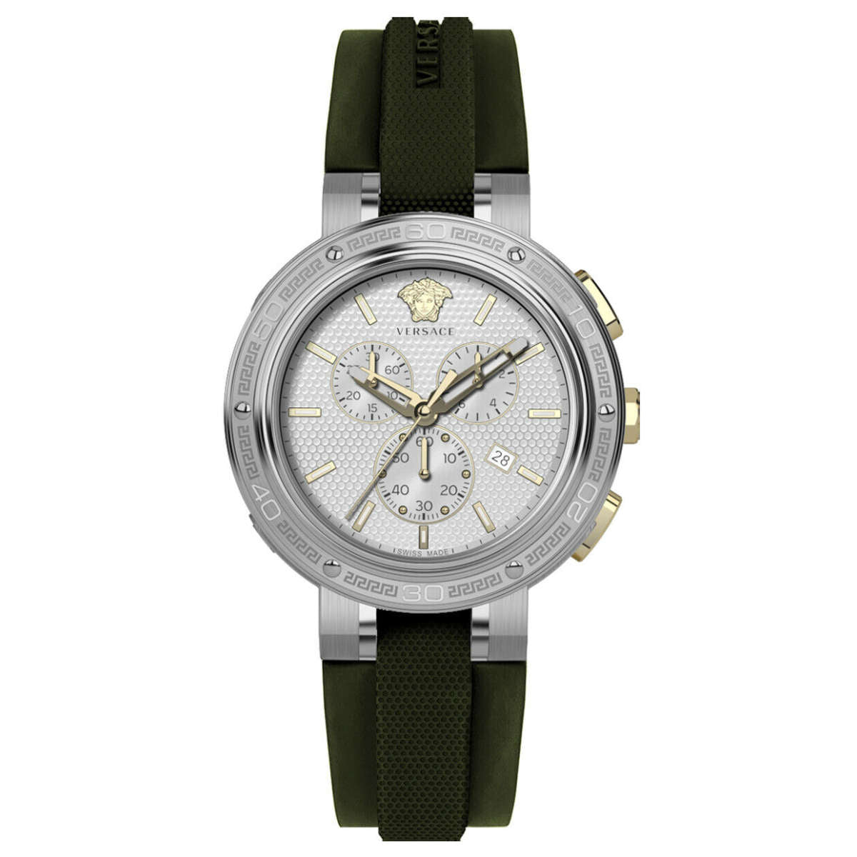 Versace V-Extreme Quartz Silver Dial Men's Watch VE2H00121