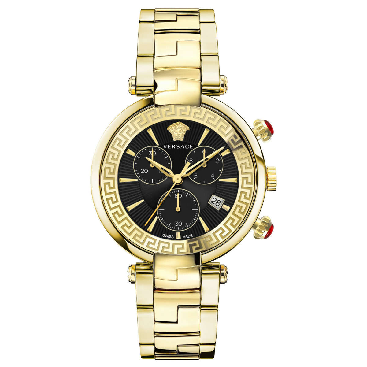 Versace Revive Quartz Black Dial Men's Watch VE2M00621