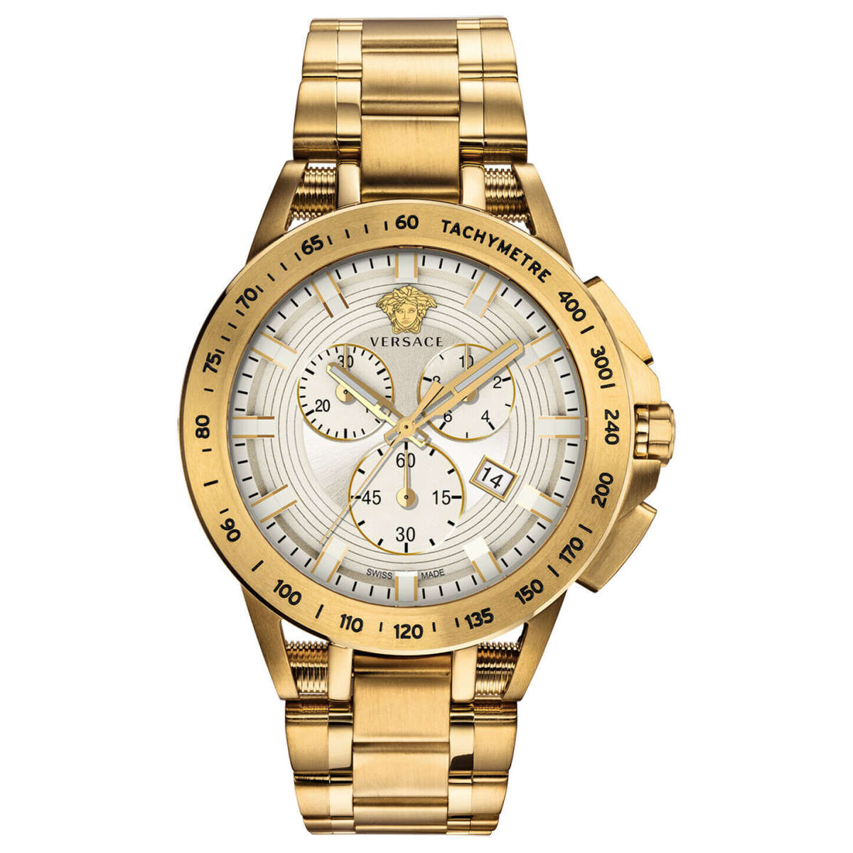 Versace Sport Tech Quartz Silver Dial Men's Watch VE3E00721