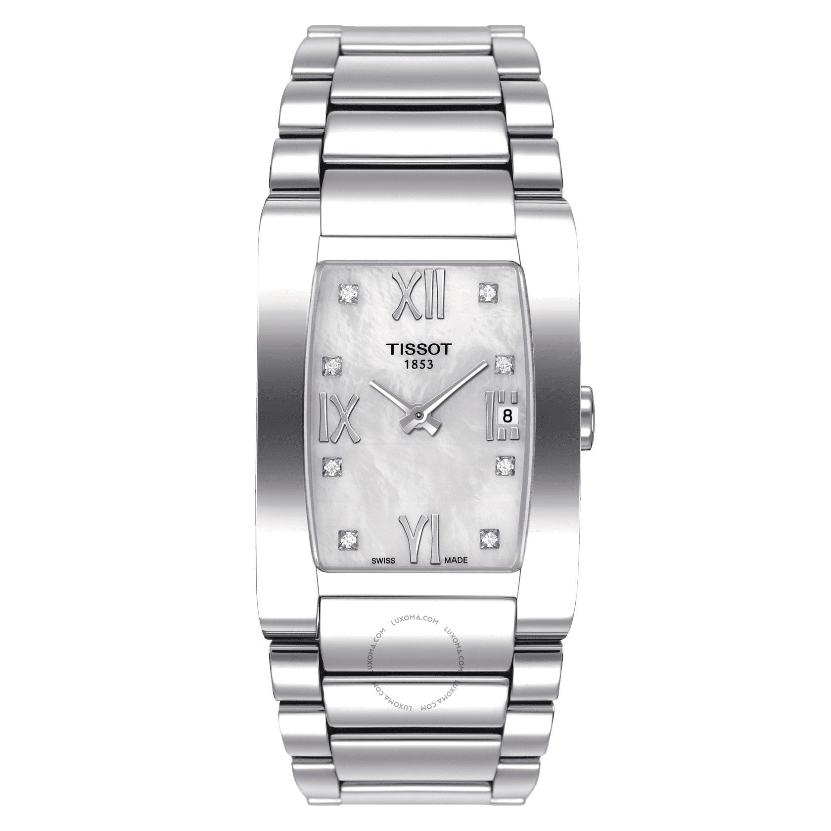 Tissot T-Lady Quartz White Mother of Pearl Dial Ladies Watch T007.309.11.116.00