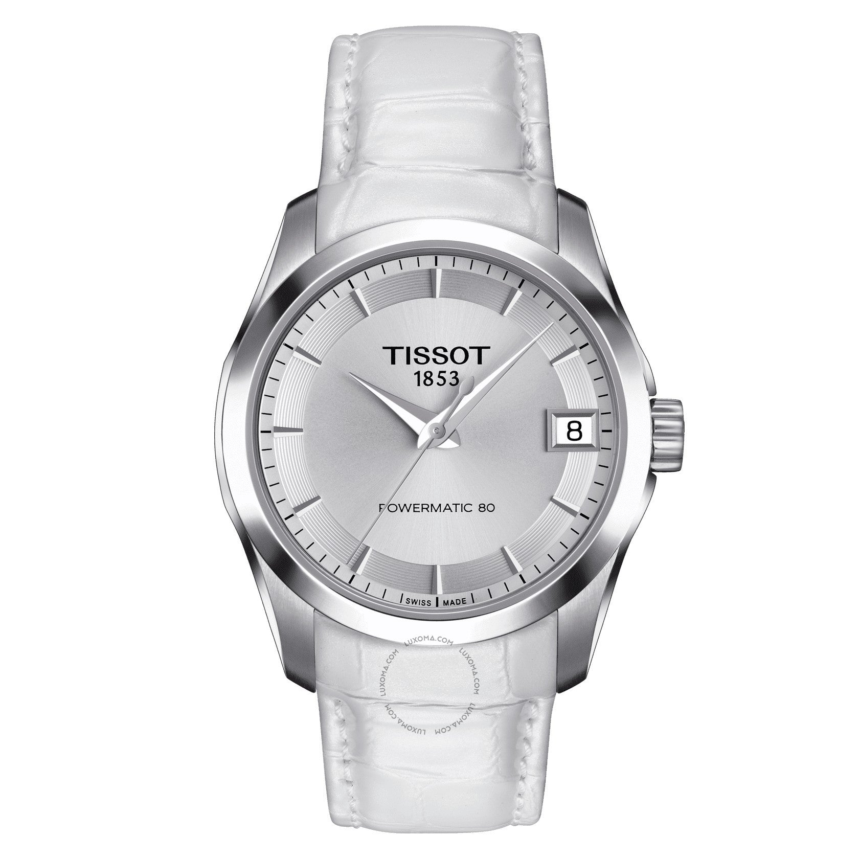 Tissot Couturier Powermatic 80 Automatic Silver Dial Ladies Watch T035.207.16.031.00