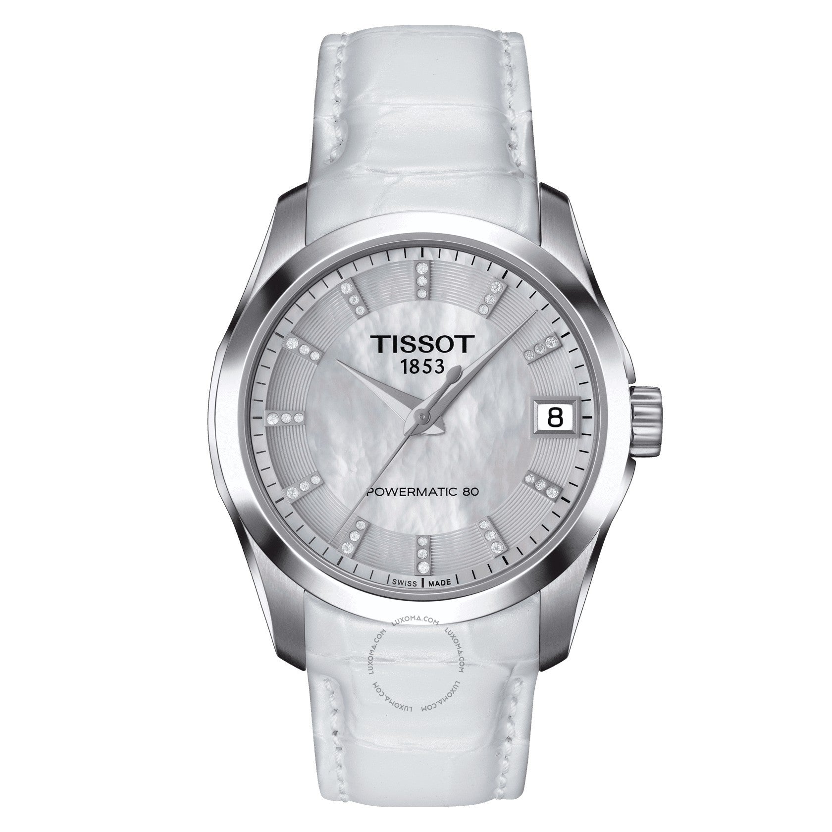 Tissot Couturier Powermatic 80 Automatic Mother of Pearl Dial Ladies Watch T035.207.16.116.00