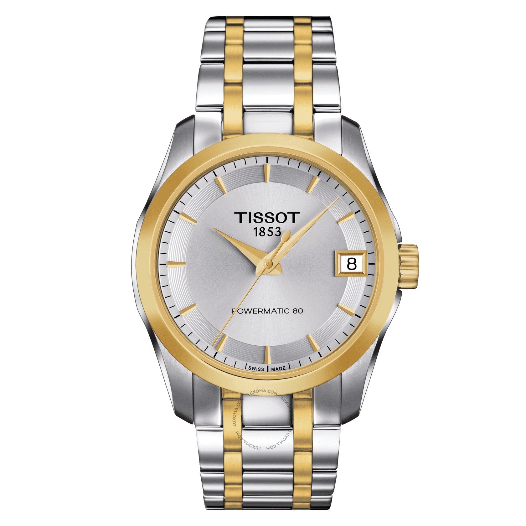 Tissot Couturier Powermatic 80 Automatic Silver Dial Ladies Watch T035.207.22.031.00
