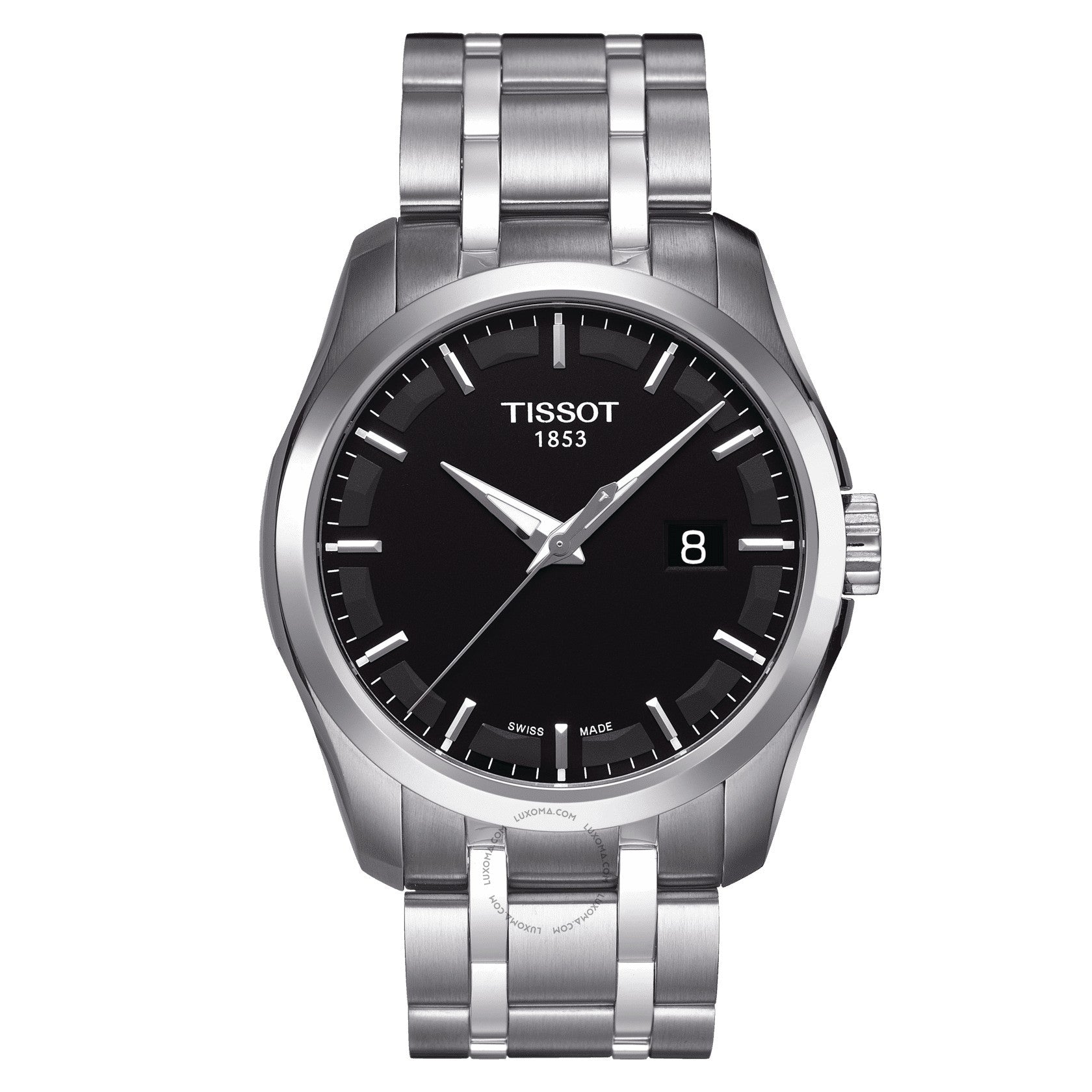 Tissot Couturier Quartz Black Dial Men's Watch T035.410.11.051.00