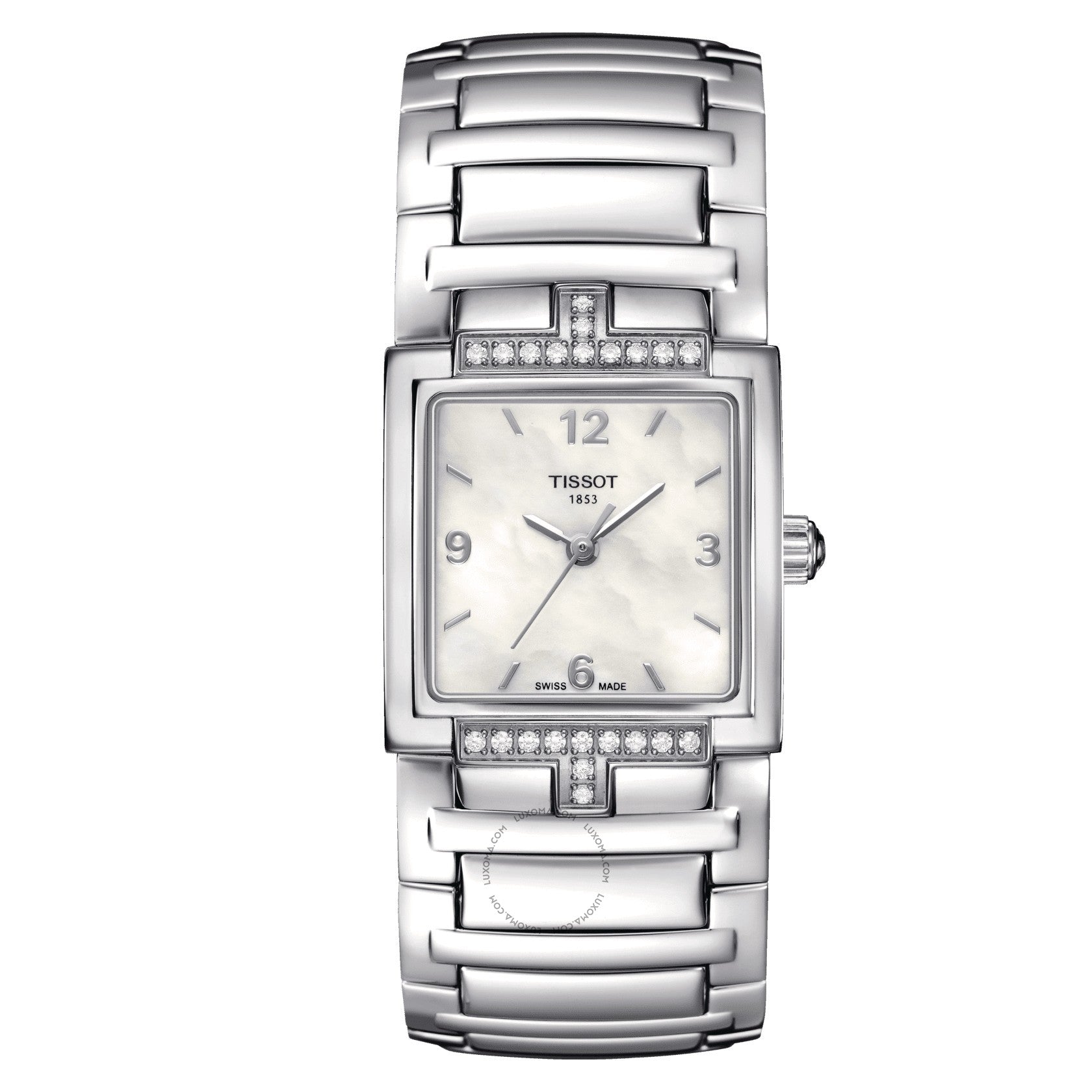 Tissot T-Evocation Quartz Mother of Pearl Dial Ladies Watch T051.310.61.117.00