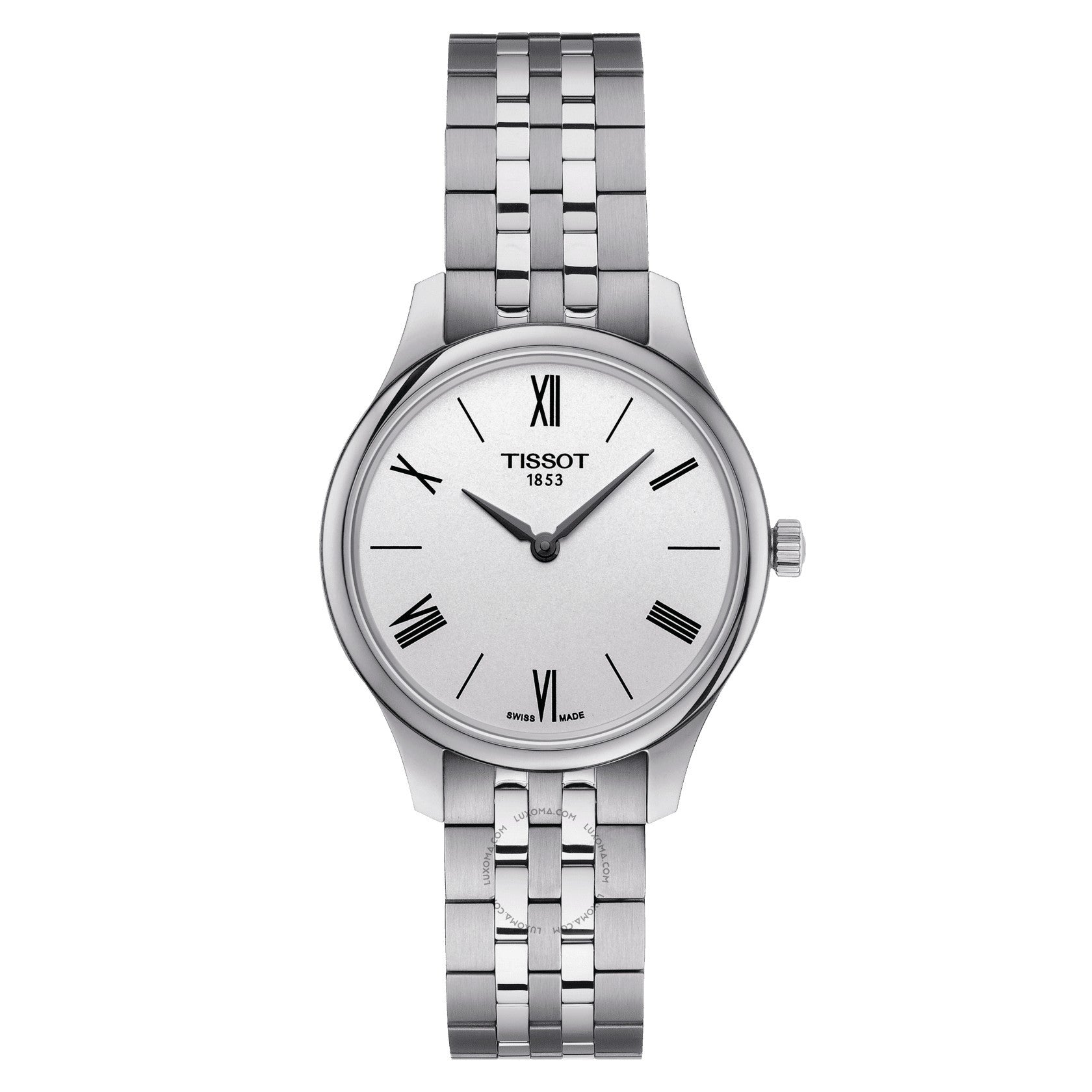 Tissot Tradition 5.5 Quartz Silver-tone Dial Ladies Watch T063.209.11.038.00