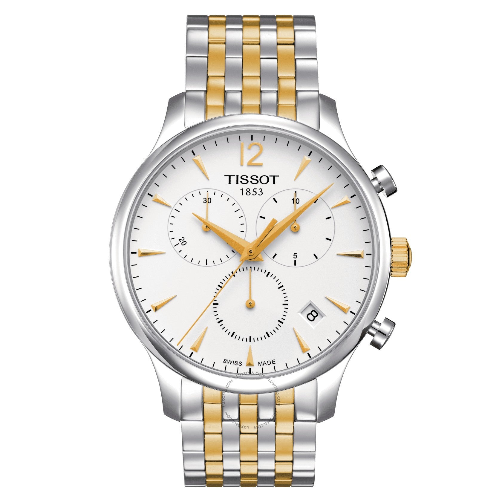 Tissot T-Classic Collection Chronograph White Dial Men's Watch T063.617.22.037.00