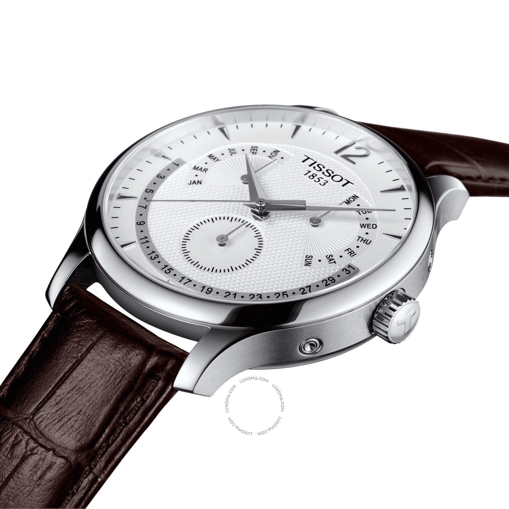 Tissot Tissot Tradition Perpetual Calendar Quartz Silver Dial Men's Watch T063.637.16.037.00