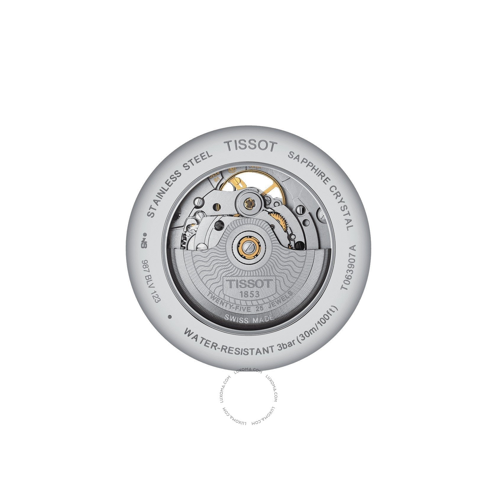 Tissot Tissot Tradition Automatic Black (Open-Heart) Dial Men's Watch T063.907.16.058.00