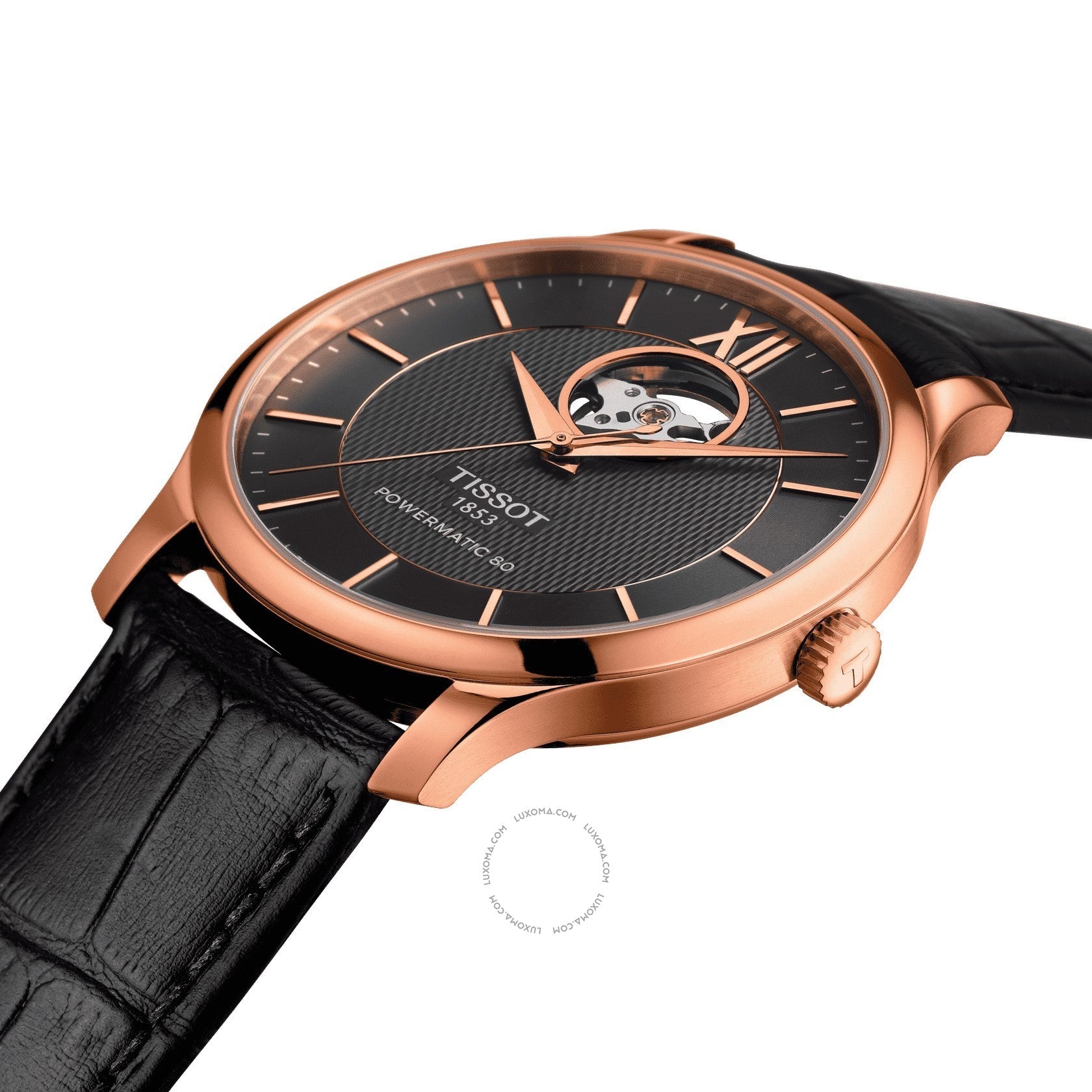 Tissot Tissot Tradition Automatic Black (Open Heart) Dial Men's Watch T063.907.36.068.00