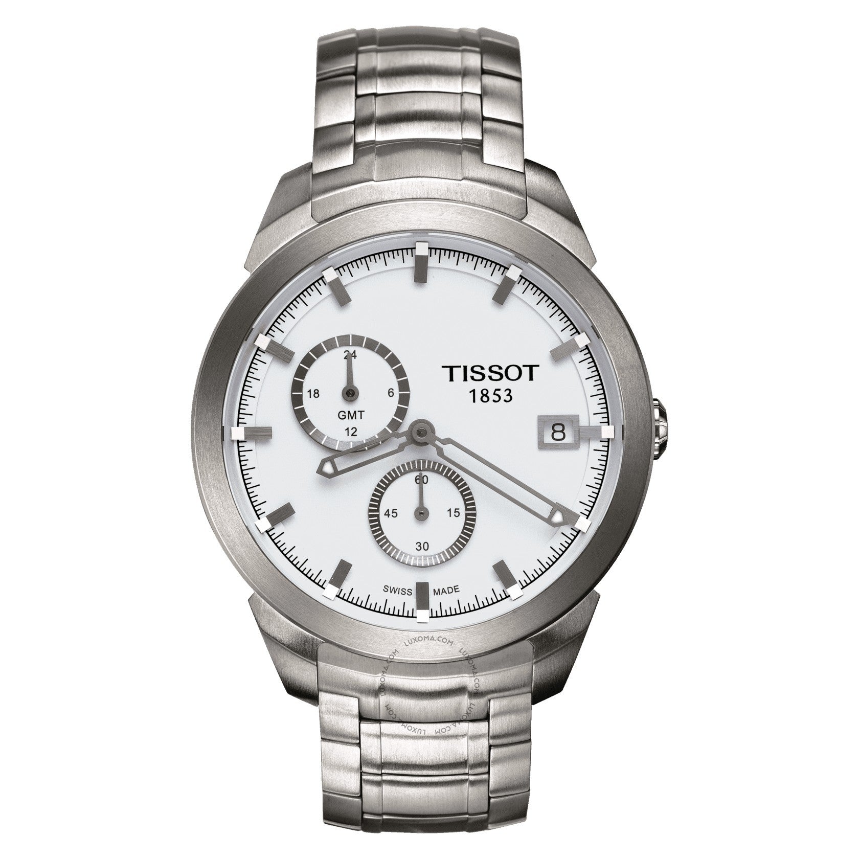 Tissot Titanium GMT Chronograph White Dial Men's Watch T069.439.44.031.00