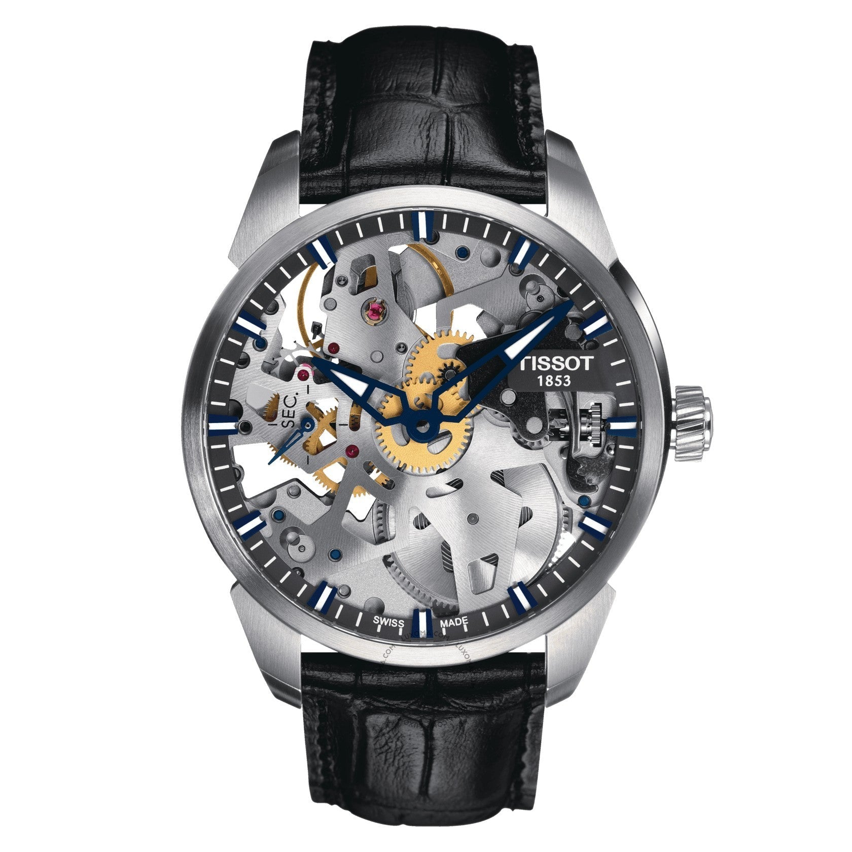 Tissot T-Complication Squelette Mechanical Skeleton Dial Men's Watch T070.405.16.411.00