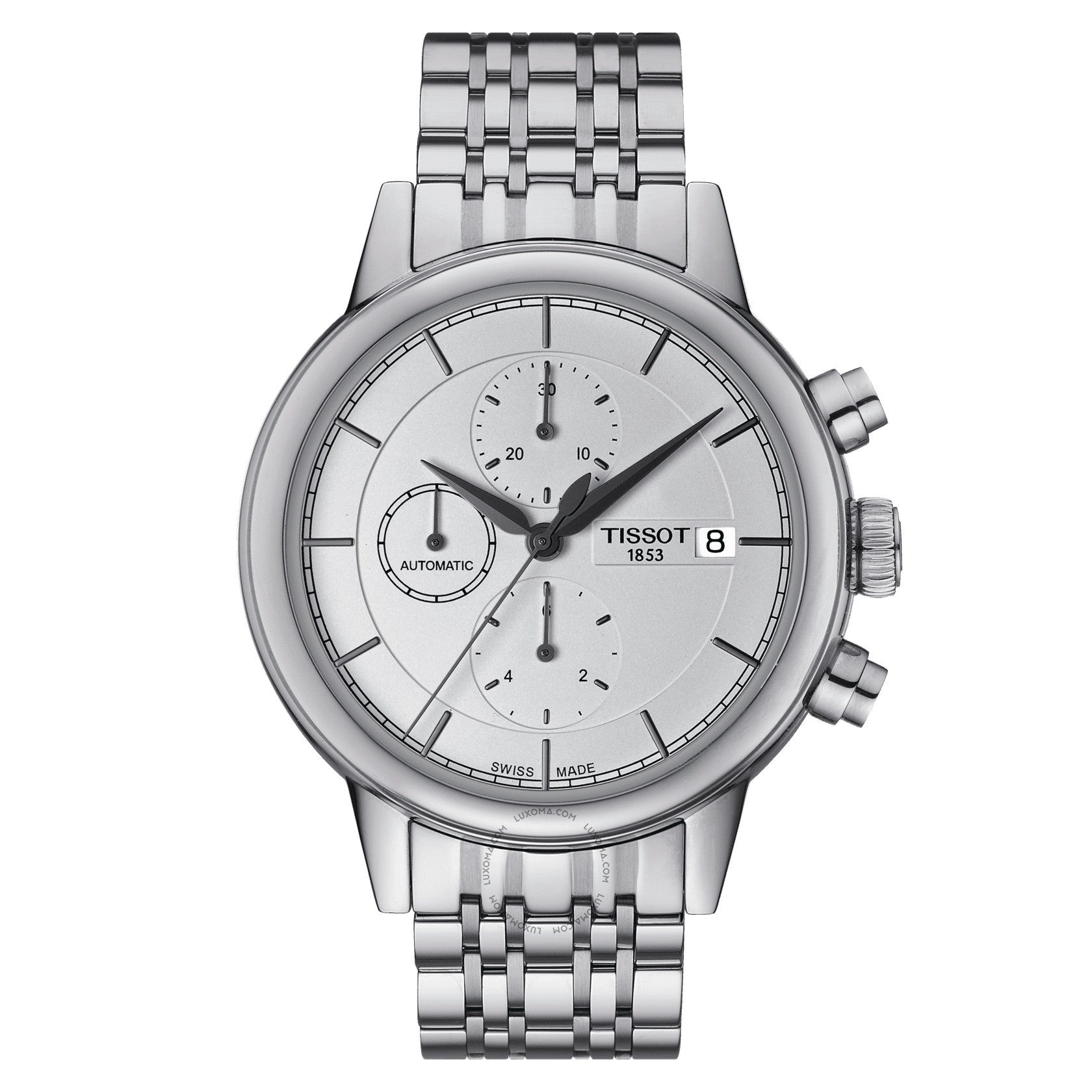 Tissot Carson Chronograph White Dial Men's Watch T085.427.11.011.00