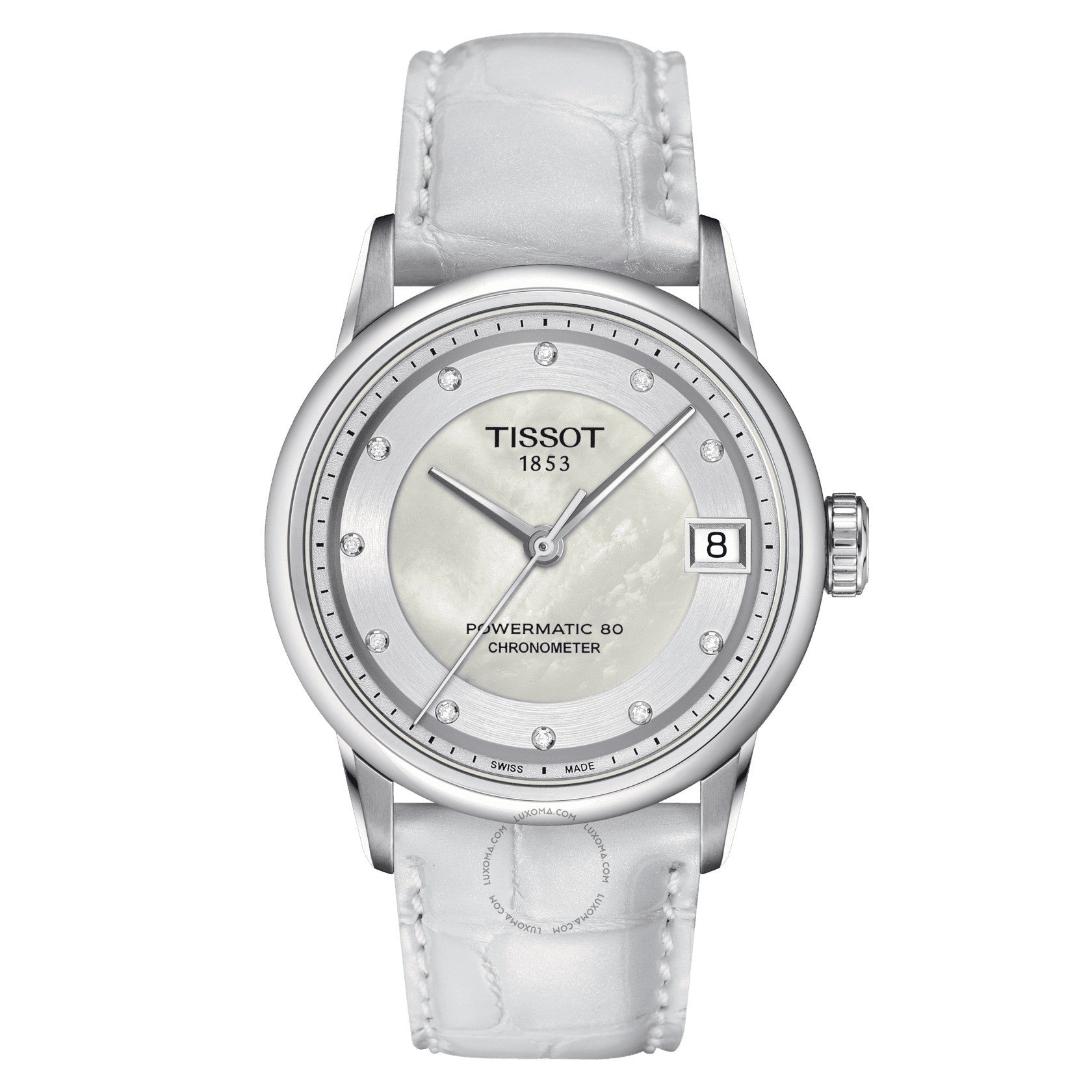 Tissot Powermatic 80 Automatic Mother of Pearl Dial Ladies Watch T086.208.16.116.00