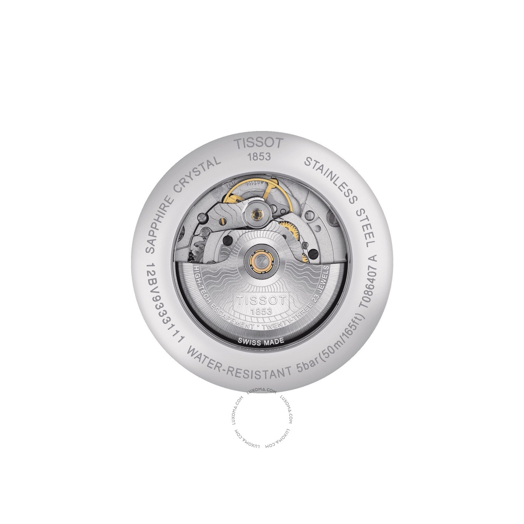 Tissot Tissot Luxury Automatic Automatic Silver Dial Men's Watch T086.407.11.031.00