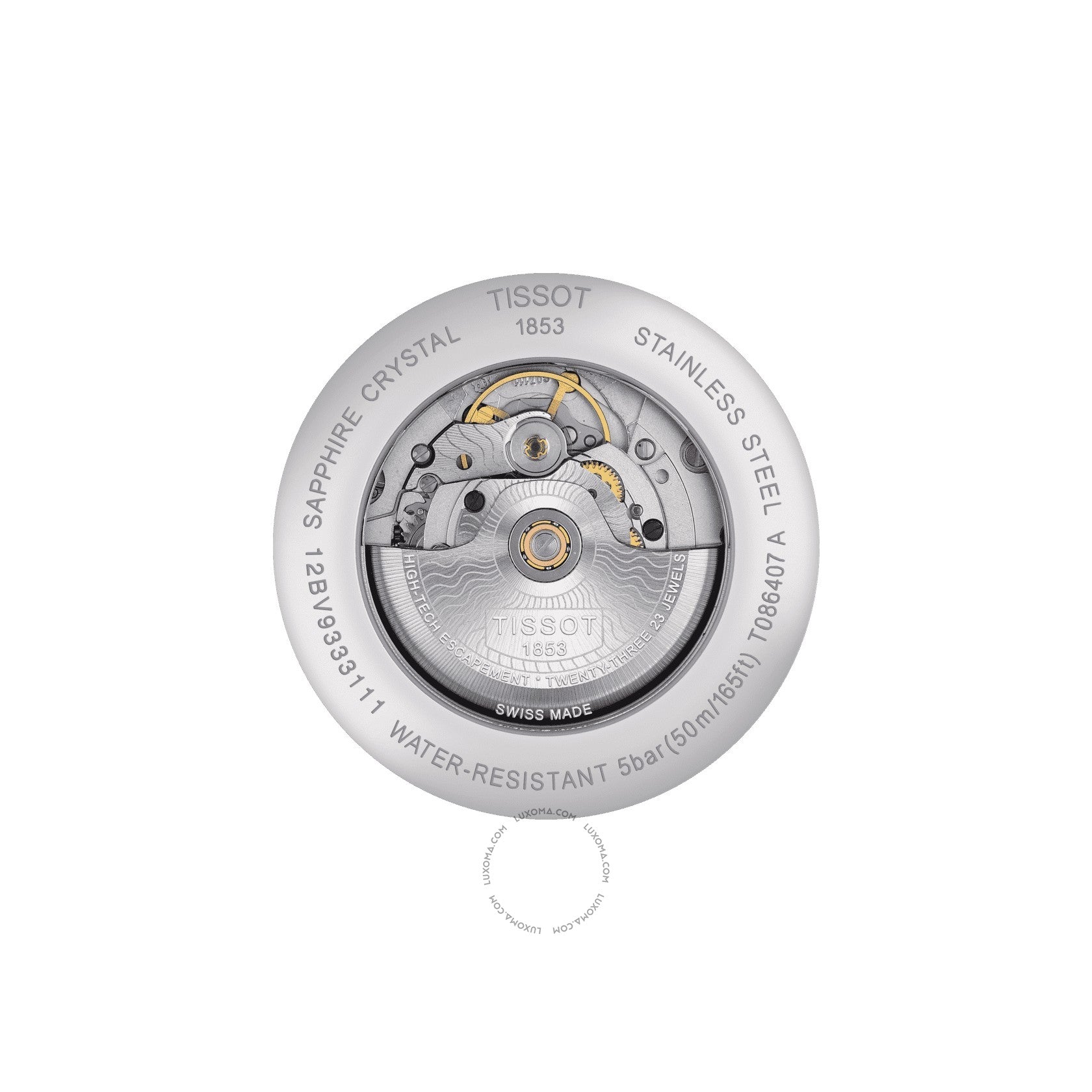 Tissot Tissot Luxury Automatic Automatic Black Dial Men's Watch T086.407.11.201.02