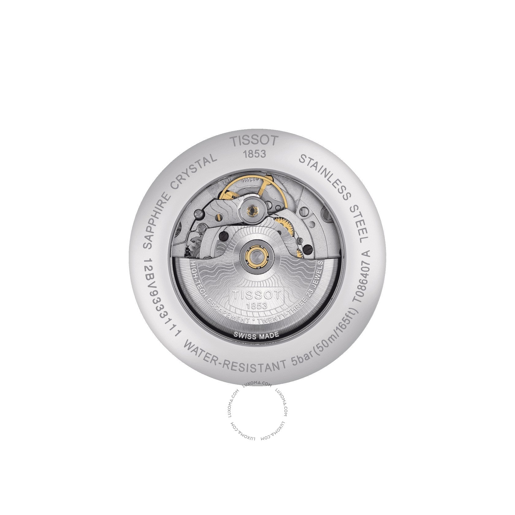 Tissot Tissot Luxury Automatic Automatic Silver Dial Men's Watch T086.407.16.031.00