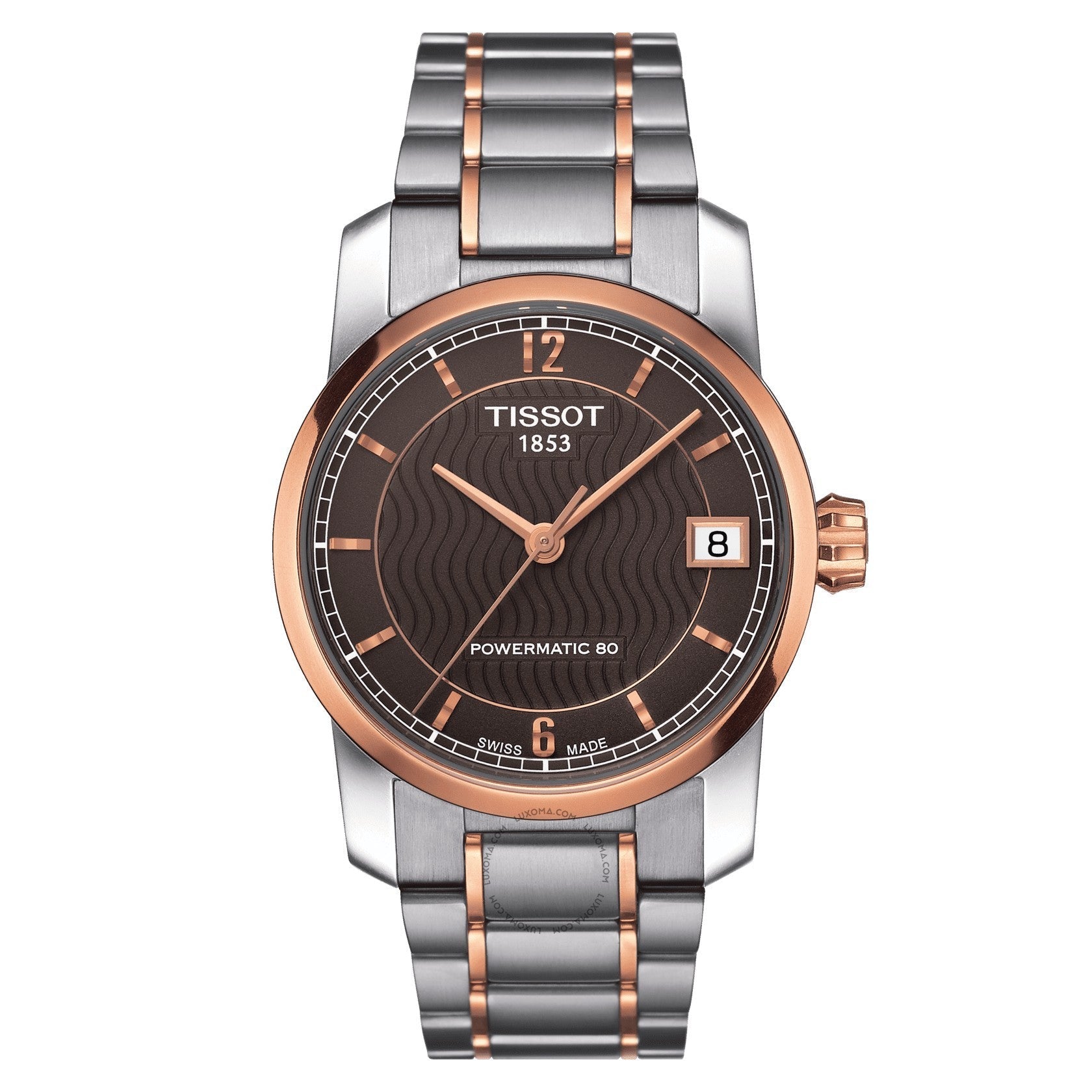 Tissot T-Classic Collection Automatic Brown Dial Ladies Watch T087.207.55.297.00