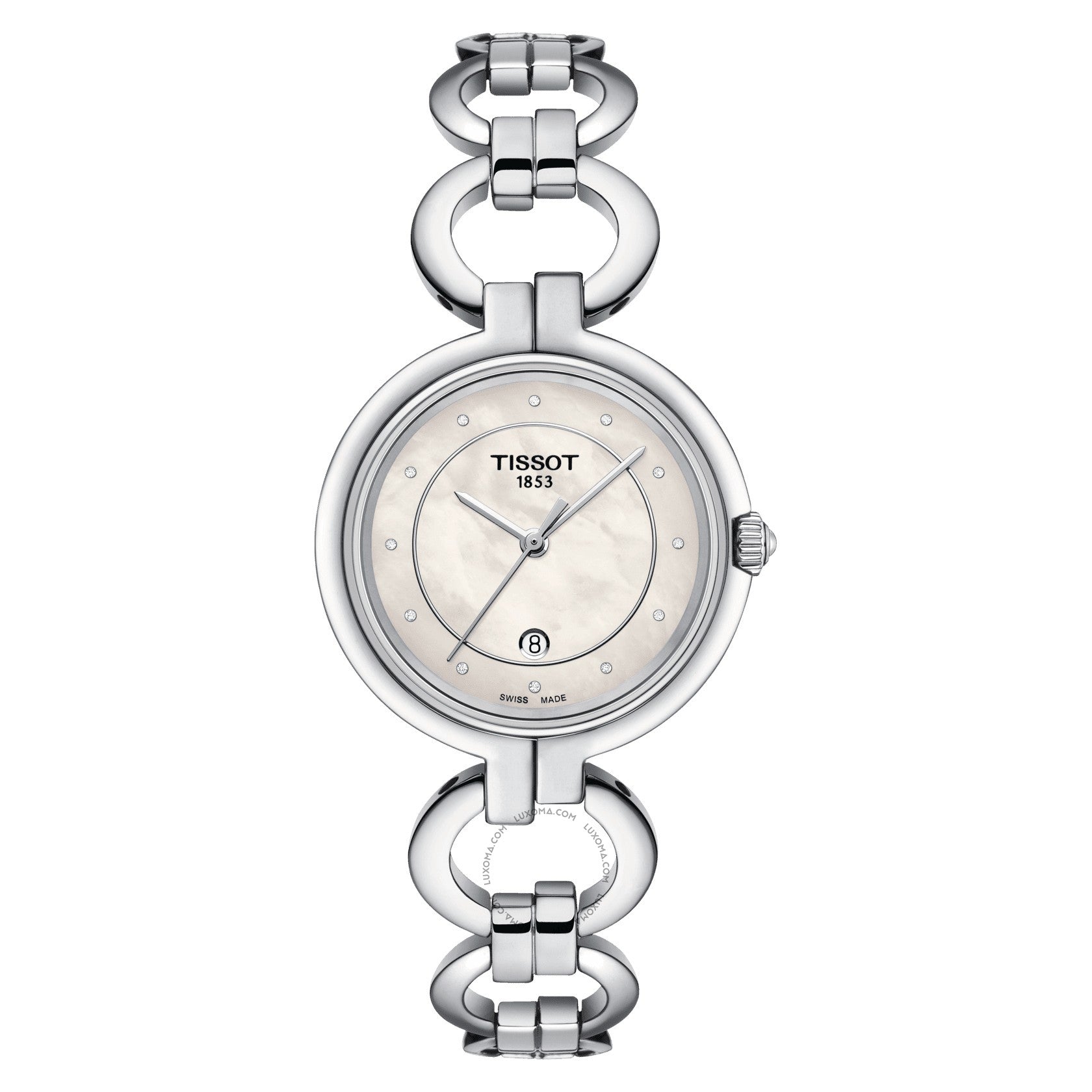 Tissot Flamingo Quartz White Mother of Pearl Dial Ladies Watch T094.210.11.116.00