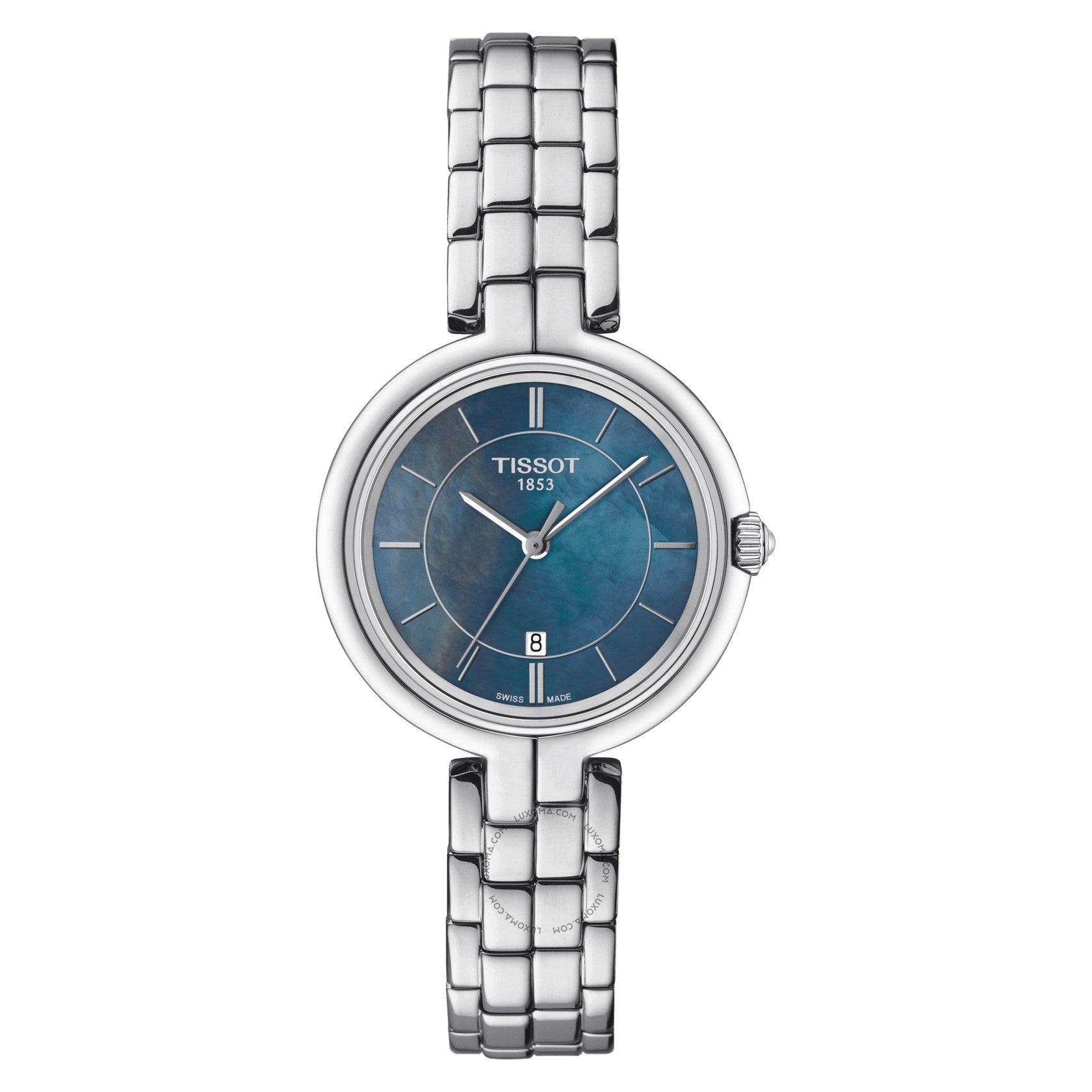 Tissot Flamingo Quartz Blue Mother of Pearl Dial Ladies Watch T094.210.11.121.00