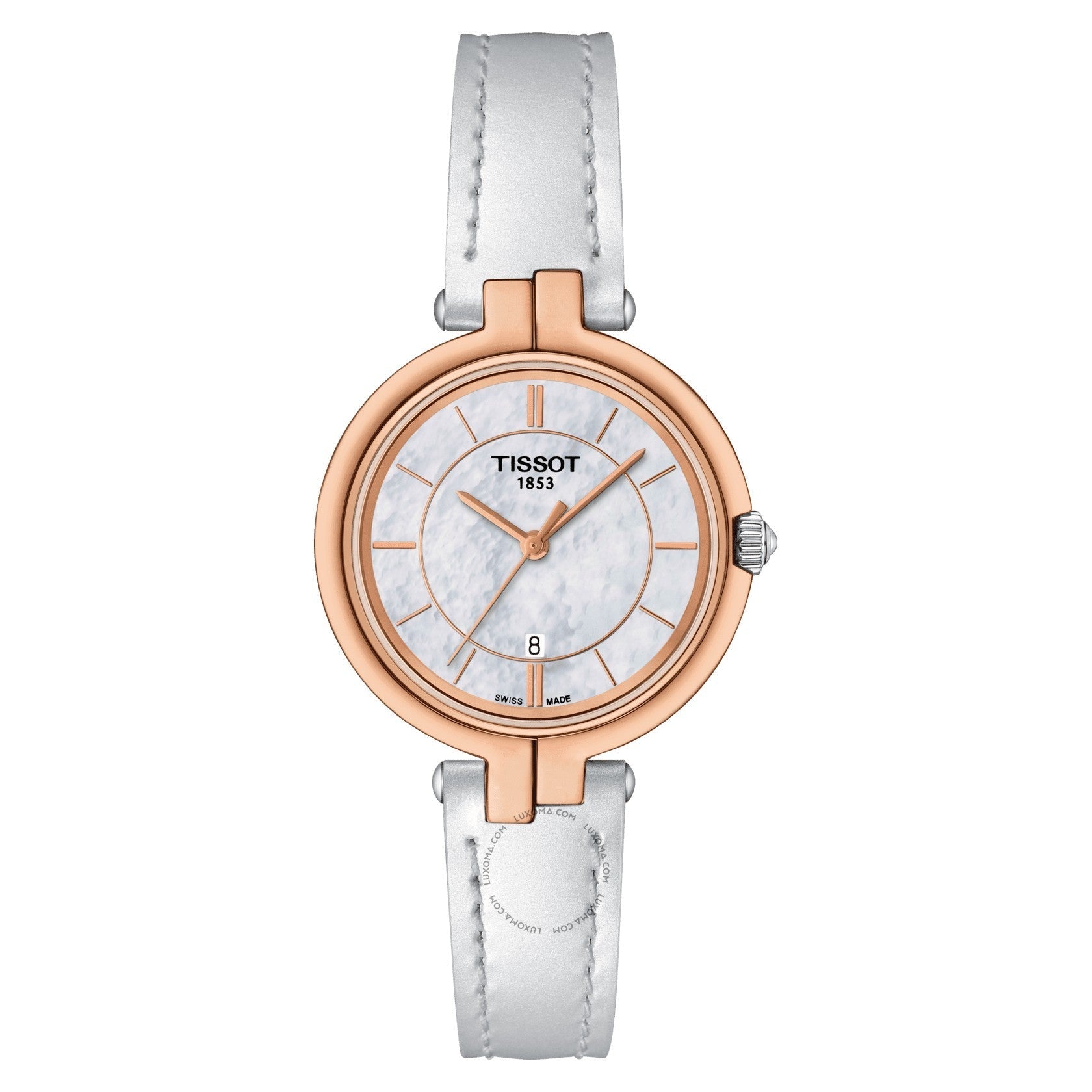 Tissot T-Lady Quartz White Mother-of-Pearl Dial Ladies Watch T094.210.26.111.01