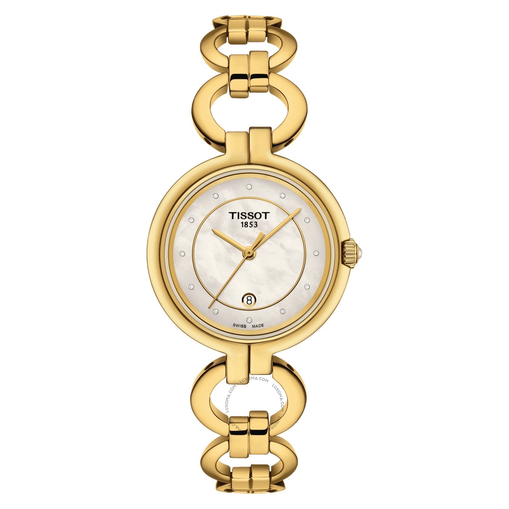 Tissot T-Lady Quartz White Mother-of-Pearl Dial Ladies Watch T094.210.33.116.00