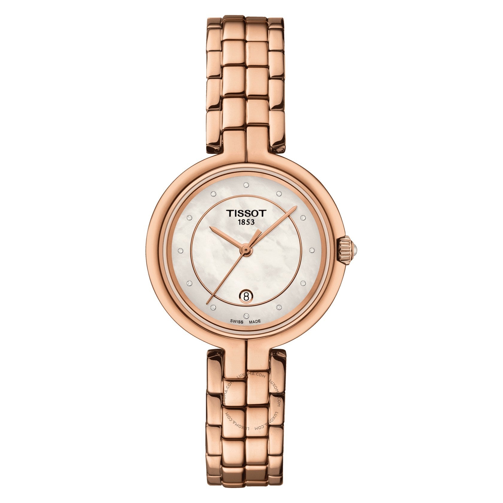 Tissot T-Lady Quartz White Mother-of-Pearl Dial Ladies Watch T094.210.33.116.02